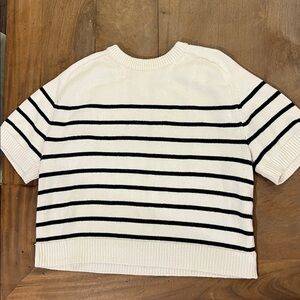 Abercrombie & Fitch Madeline Textural Crew Sweater Tee
